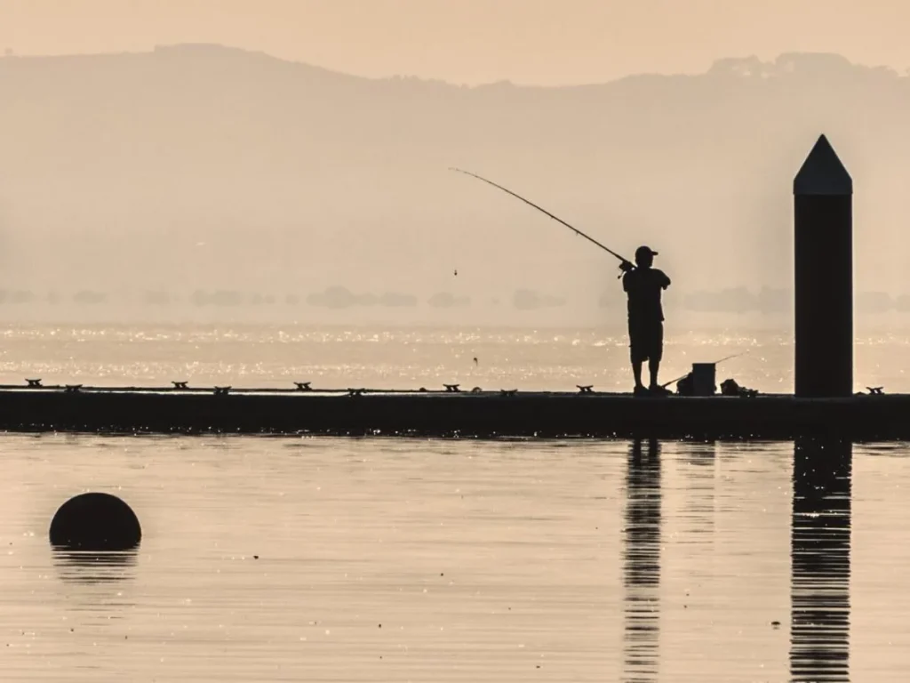Fishing Rhyll Pier
