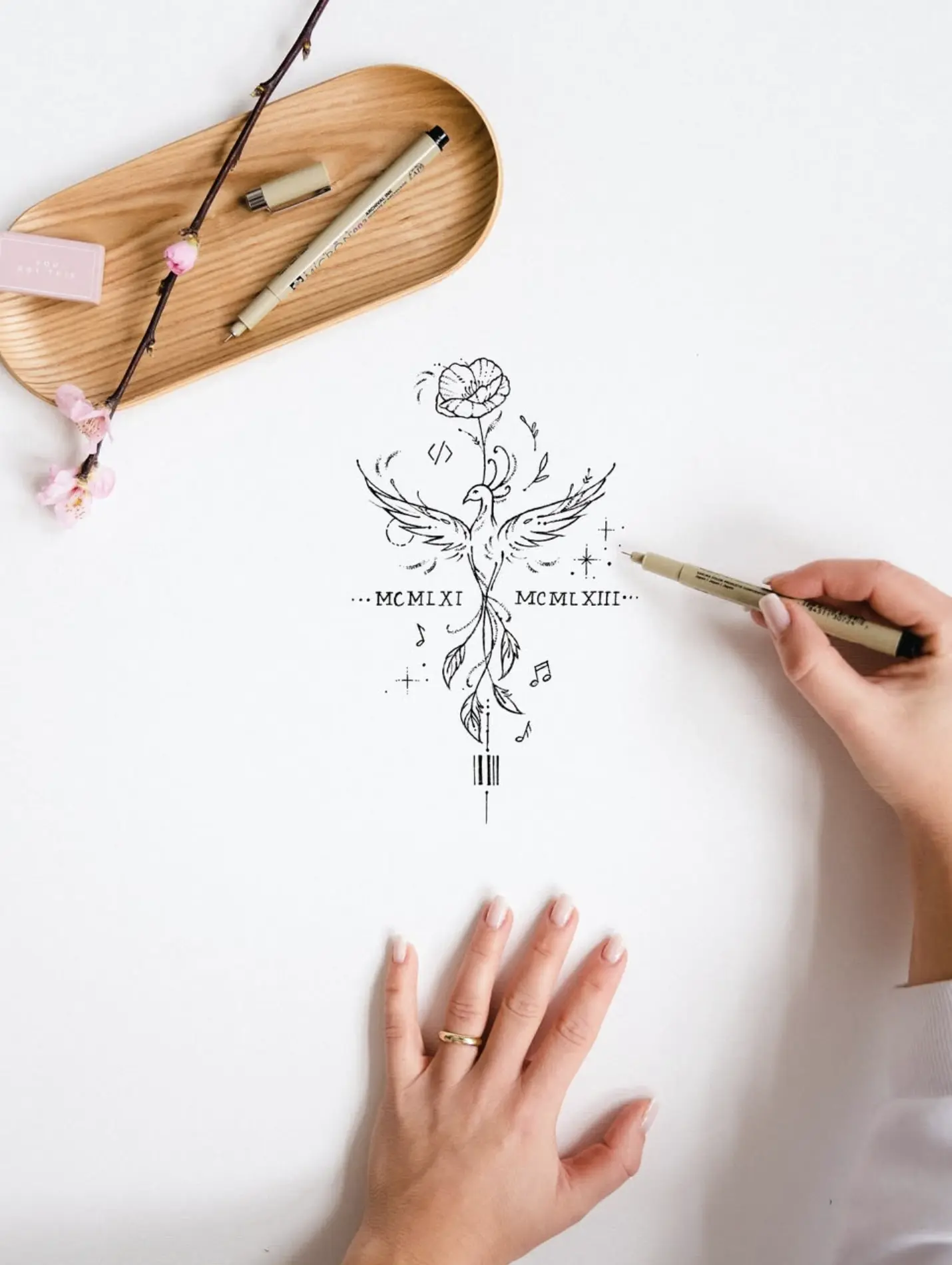 Single Needle Tattoo
